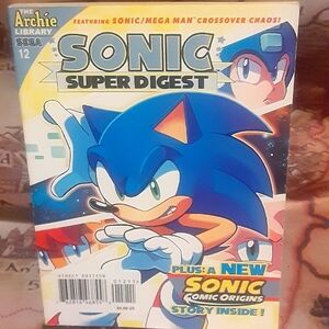 Sonic Super Digest 12, Archie Comic.  By Ian Flynn. Has part of the Megaman cros